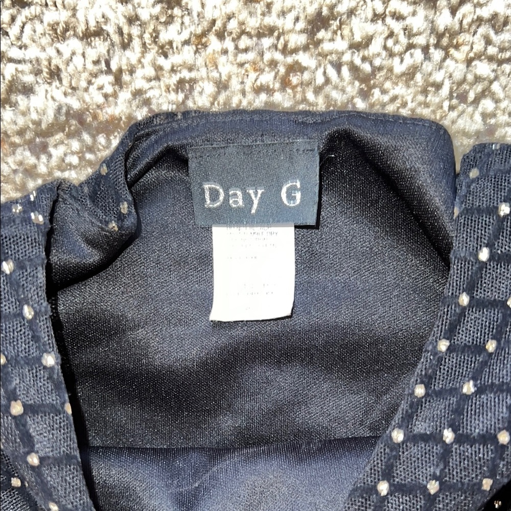 Black Rhinestone Bodysuit - Picture 2 of 4